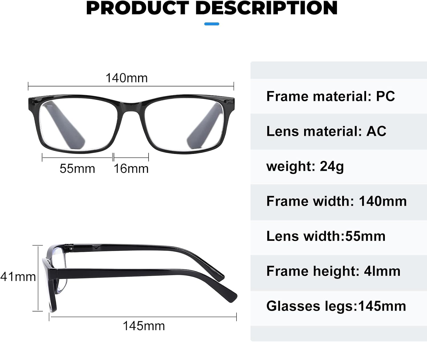 Reading Glasses,8 Pack Reading Glasses Blue Light Blocking for Men Women,Anti Eyestrain/Dryness/UV Lightweight Readers