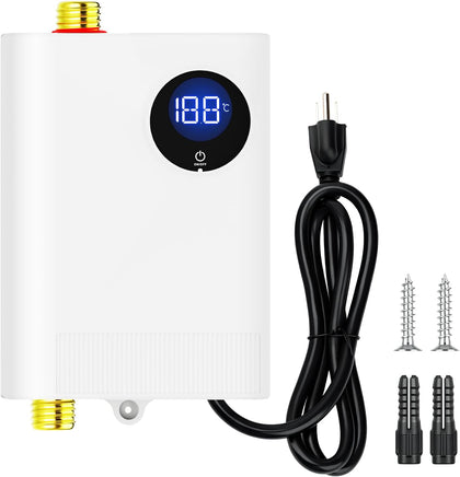 110V Tankless Water Heater Electric, YIHUIBF 3000W Tankless Electric Water Heater Instant, Under Sink Water Heater