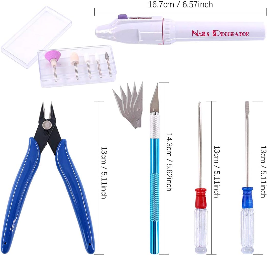 55Pcs Professional Modeler Basic Tools Craft Set Hobby Building Tools Kit Gunpla Tools Model Kit Modeler Basic Tools