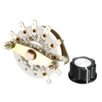 uxcell 1P7T 1 Pole 7 Position 1 Deck Band Channel Rotary Switch Selector with Knob Cap