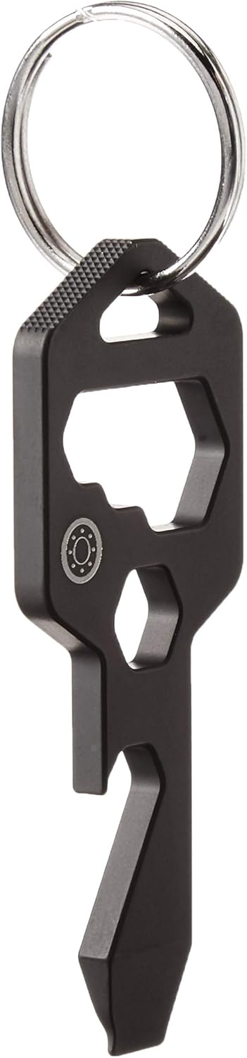 TitanKey – 8-in-1 Titanium Multitool Keychain Tool – Grade 5 Titanium – TSA Friendly EDC – Bottle Opener