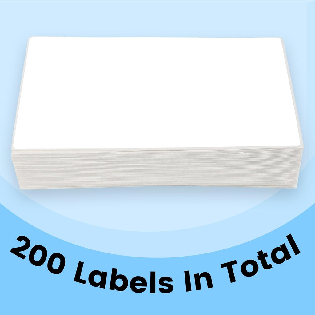 200 Pcs 4"x6" Blank Removable Labels for Storage Bins No Residue