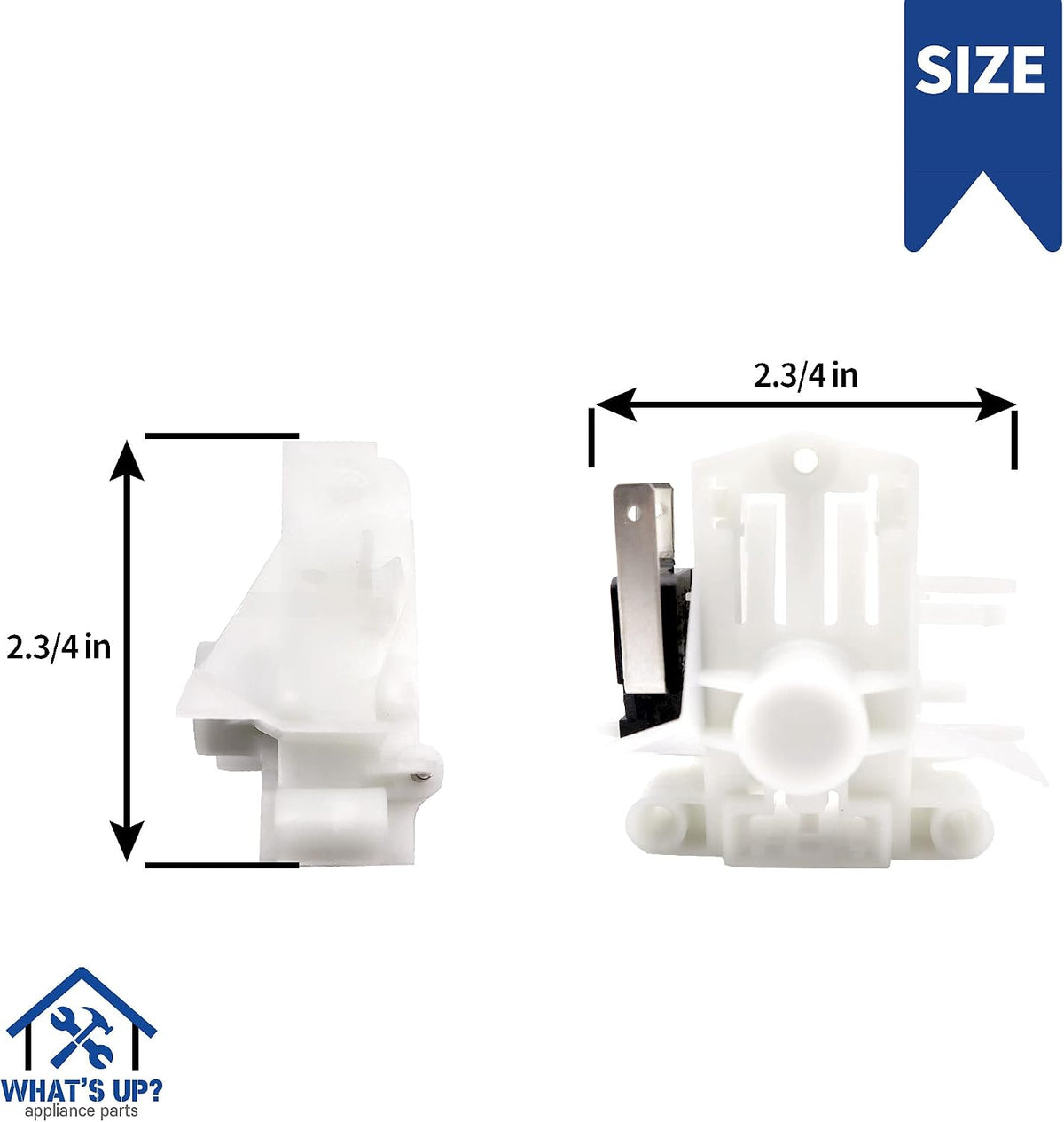 [What's Up?] DD81-02132A Dishwasher Door Switch Latch Replacement Part for Samsung Dishwashers Compatible DW80K7050UG/AA-02, DW80K5050UG/AA-00, DW80K5050US/AA-01, DW80K5050US/AA-02, DW80K5050US/AA-03