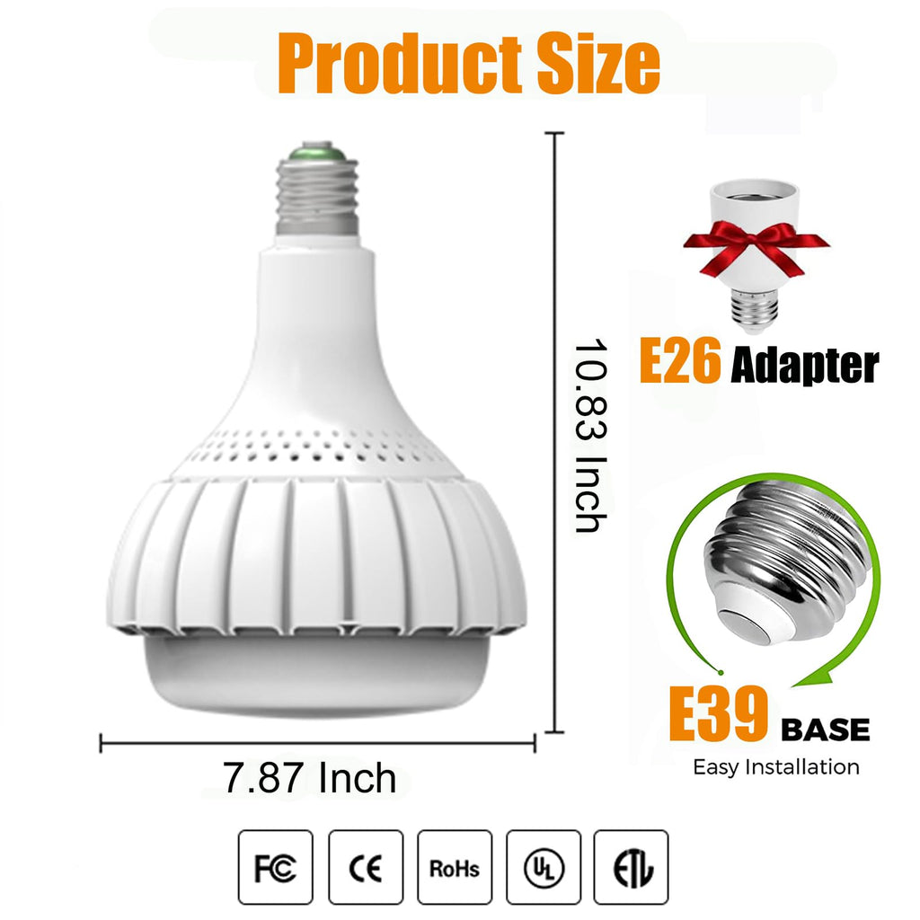 E39 Mogul Base LED Bulb, 5000K Daylight, 150W Super Bright LED Bulb