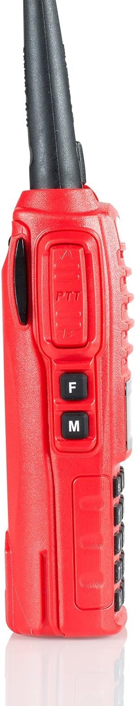 UV-82HP (RED) High Power Dual Band Radio: 136-174mhz (VHF) 400-520mhz (UHF) Amateur (Ham) Portable Two-Way