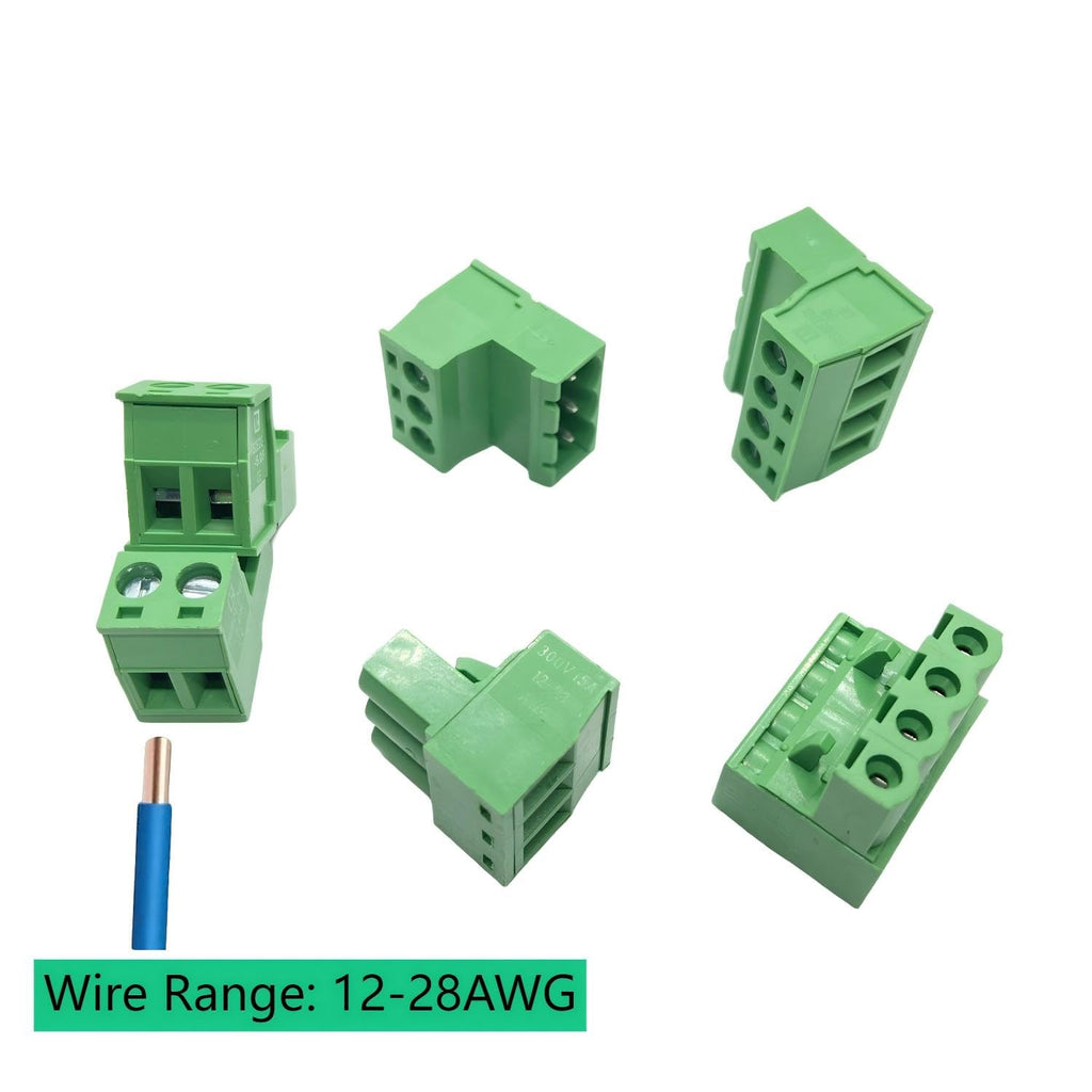 17pcs 5.08mm PCB Pluggable Screw Terminal Block Connector Kit 2/3/4 Pin