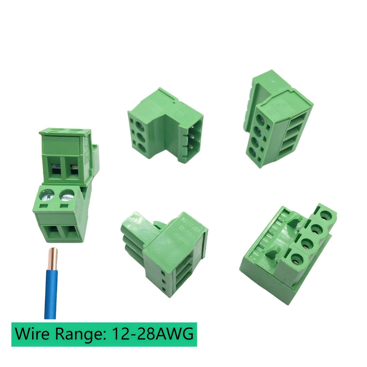17pcs 5.08mm PCB Pluggable Screw Terminal Block Connector Kit 2/3/4 Pin