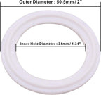DERNORD PTFE (Teflon) Tri-Clamp Gasket O-Ring - 1.5 Inch Style Fits OD 50.5MM Sanitary Pipe Weld Ferrule (Pack of 20)