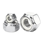 BOLDGNAITE 20pcs 1/2"-13 Nylon Insert Lock Nuts, 304 Stainless Steel Nylock Nuts, Inch SAE Coarse Thread Self-Locking Hex Nuts, Reusable Anti-Loose Corrosion Resistant