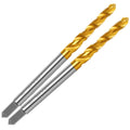 2Pcs M3x0.5 Spiral Flute Metric Thread Tap,Thread Milling Tap for Metal