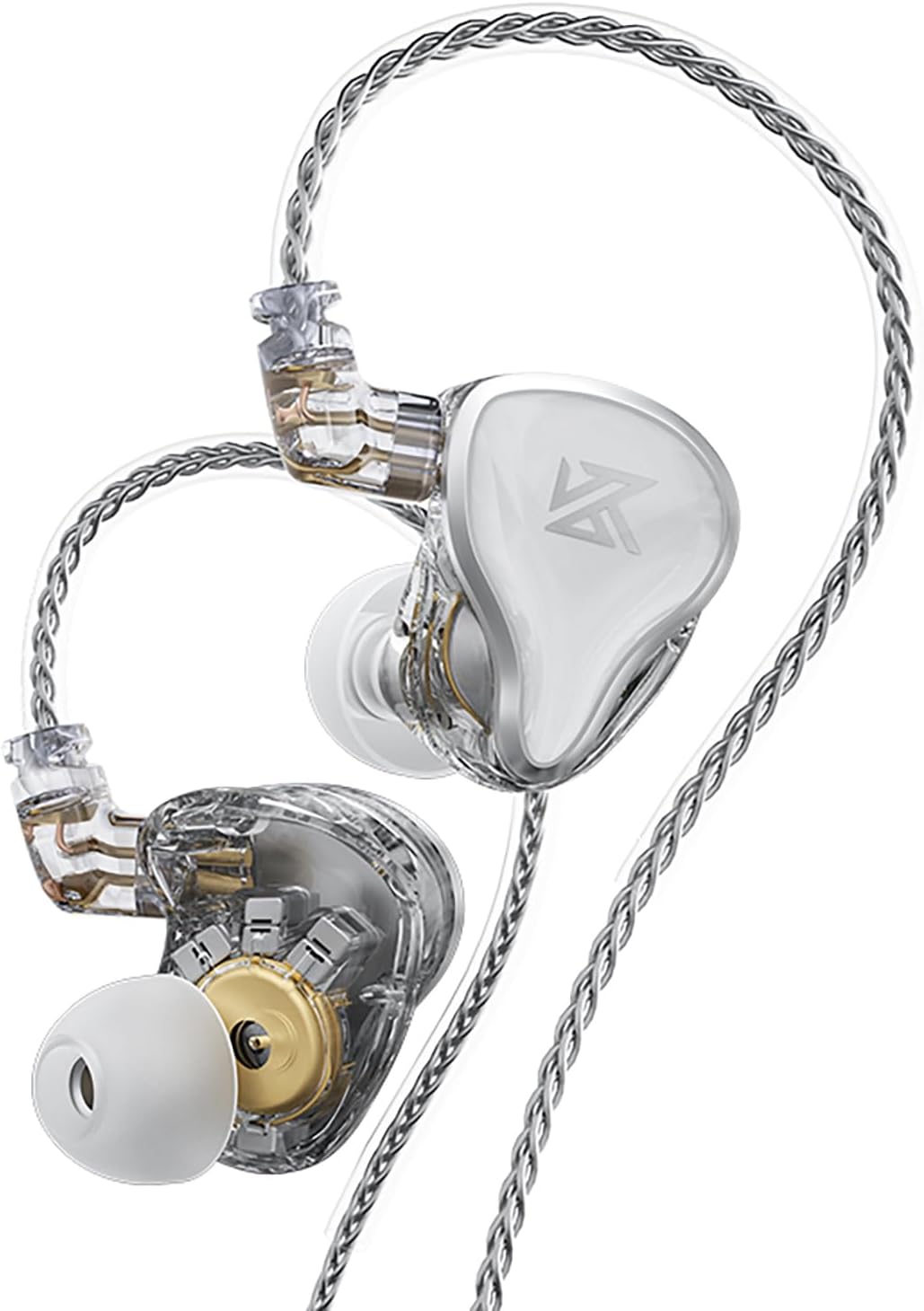 KZ ZAS in Ear Monitor Headphones 16 Units 7BA 1DD Hybrid Drivers HiFi IEM Earphones High Clarity Wired Earbuds for