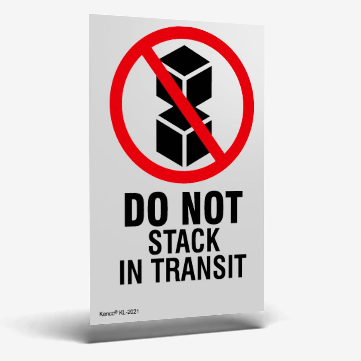 3" X 5" Do not Stack in Transit Safe Handling Stickers for Shipping and Packing - 500 Adhesive Labels Per Roll