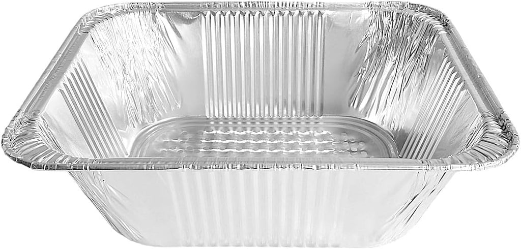 Half-Size (1/2) 4" Extra-Deep Alumium Foil Steam Table Roaster Pans with Lids - Disposable Containers Great for