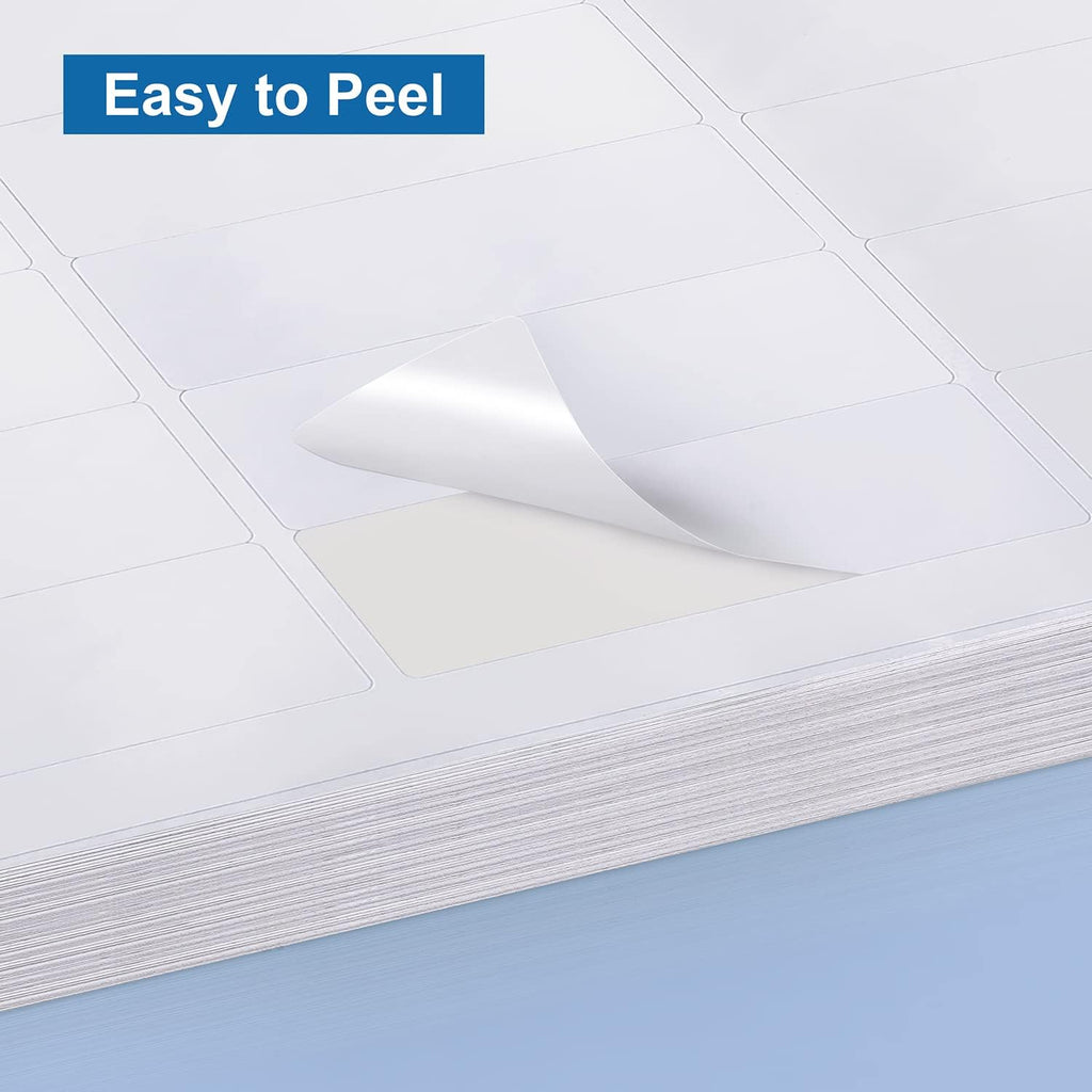 Address Labels 1" x 2-5/8" 900 Labels Sticker Paper for Laser/Ink Jet Printer Mailing Labels 8.5"×11" White 30 per Sheet