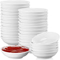 50 Pcs Soy Sauce Dish 1.2 oz Dipping Bowls Bulk, Ceramic