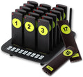 Long Range Wireless Restaurant Pager System,2000Ft Coverage with Vibration & Flashing Alert, Ideal for Food Trucks