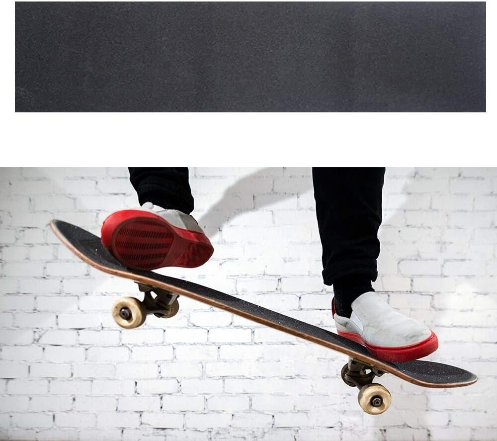 Skateboard Grip Tape Sheet, 45.2x10.6 inch,Bubble Free, Waterproof, Scooter, Longboard Griptape, Grippy Sandpaper for
