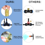 49.21Ft Drip Irrigation Kit System, 360° Bendable Garden Irrigation System