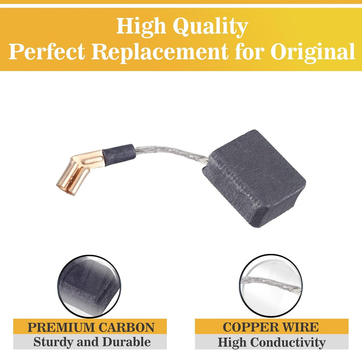 20 Pack N257540 Replacement Electric Motor Carbon Brushes Compatible with Dewalt Angle Grinder DWE402 DWE4214
