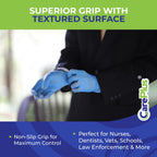 Blue Nitrile Gloves Large, Disposable Powder Free, 100 Count