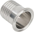 Yoebor 2" Tri Clamp to 2" Hose ID Barbed Adapter SUS304 Sanitary Fitting