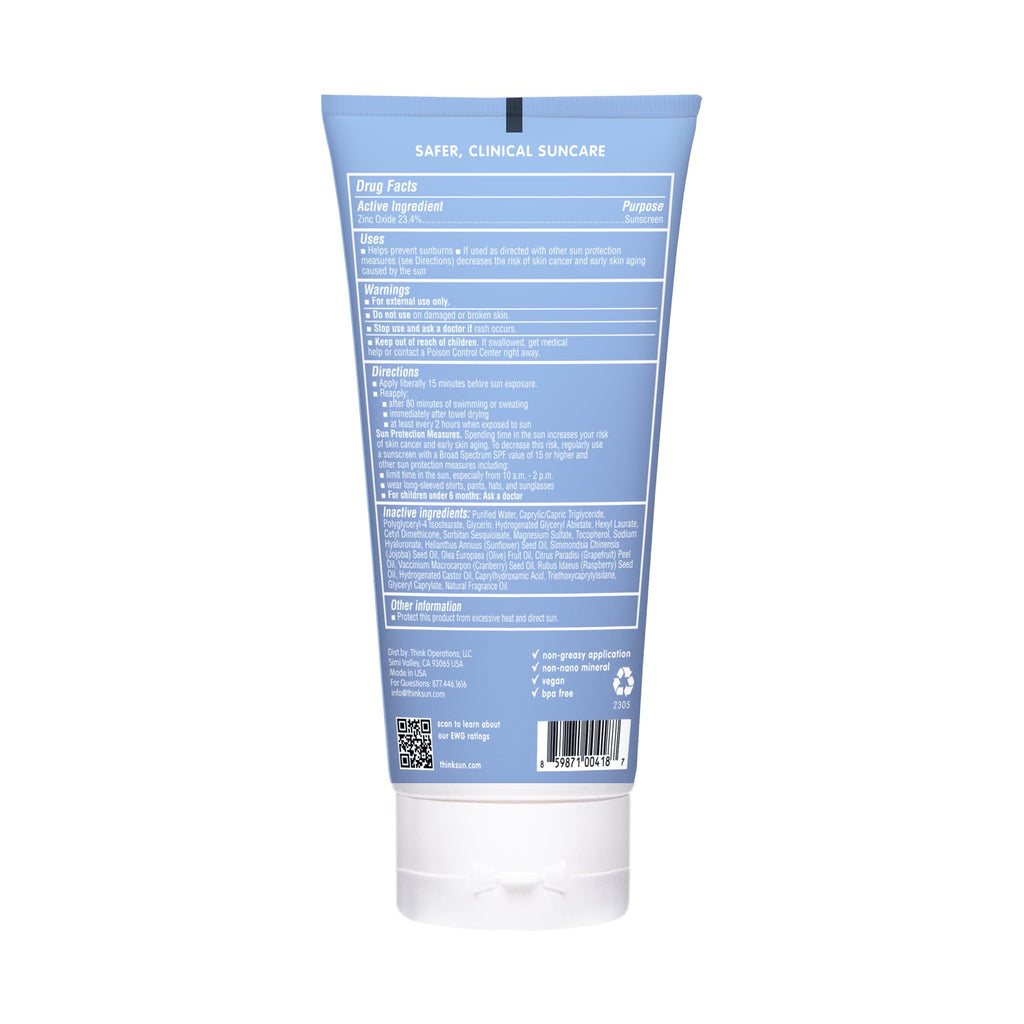 sport Mineral Sunscreen SPF 50+ Zinc Oxide, Water Resistant, 6 Fl Oz
