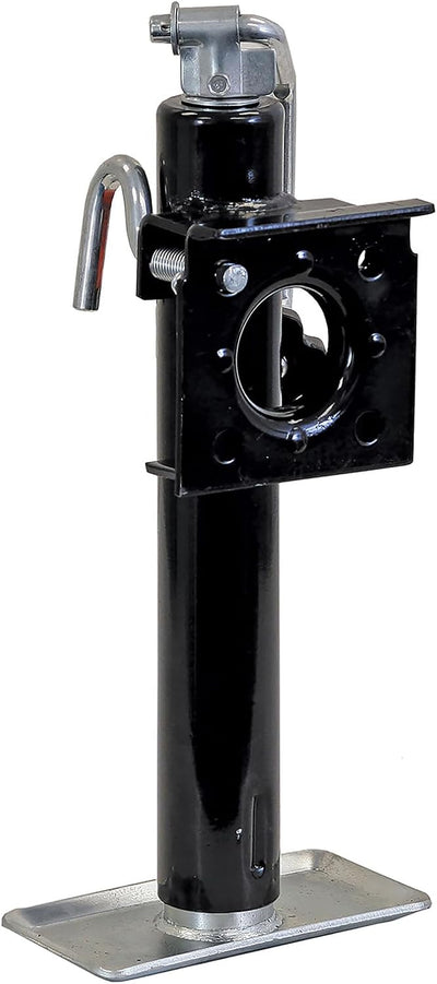 Buyers Products 0091225 Top Wind Swivel Jack, 2000lb Capacity, Welds On to Trailer Tongue, 14.25" Retracted, 29.25"