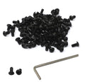 iexcell 100 Pcs M3 x 6mm Thread Pitch 0.5 mm Alloy Steel 12.9 Grade Hex Socket Button Head Cap Screws Bolts Kit, Black Oxide Finish