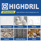 HIGHDRIL 2"Diamond Beveling Chamfer Bits for Marble Porcelain Tiles Granite