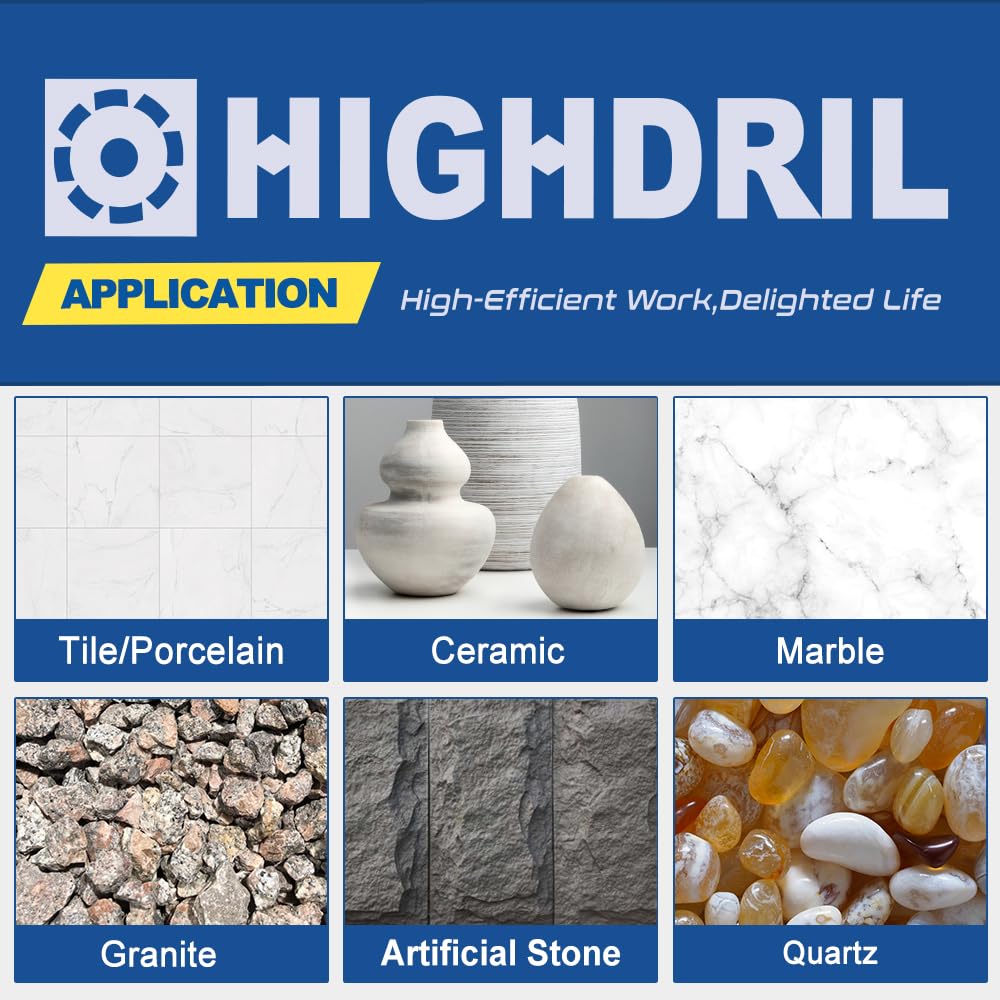 HIGHDRIL 2"Diamond Beveling Chamfer Bits for Marble Porcelain Tiles Granite