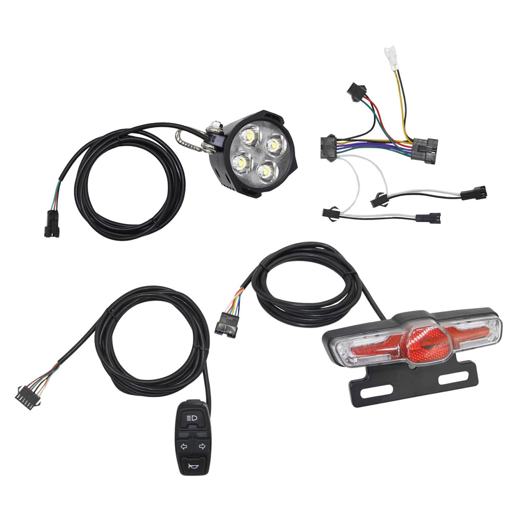 D1 E-Bike Light 24V-72V Multi Switch Headlight Taillight for E-Bike