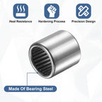 uxcell 4 Pcs B912 Needle Roller Bearings, 9/16" Bore 3/4" OD 3/4" W