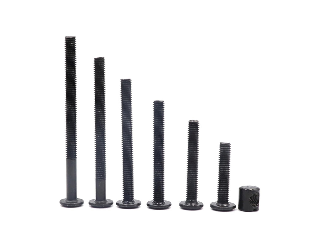 Crib Screws,Bed Frame Bolts and Nuts Kit, Crib Parts, Bunk Bed Screws, M6 x 20mm - 80mm(7 Sizes) Furniture Barrel