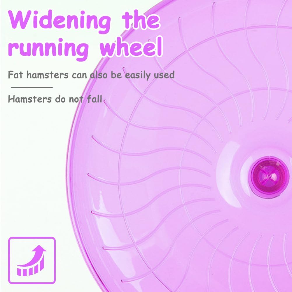 Hamster Flying Saucer Silent Running Exercise Wheel Hamster Wheel Saucer for Hamsters, Gerbils, Mice,Hedgehog and