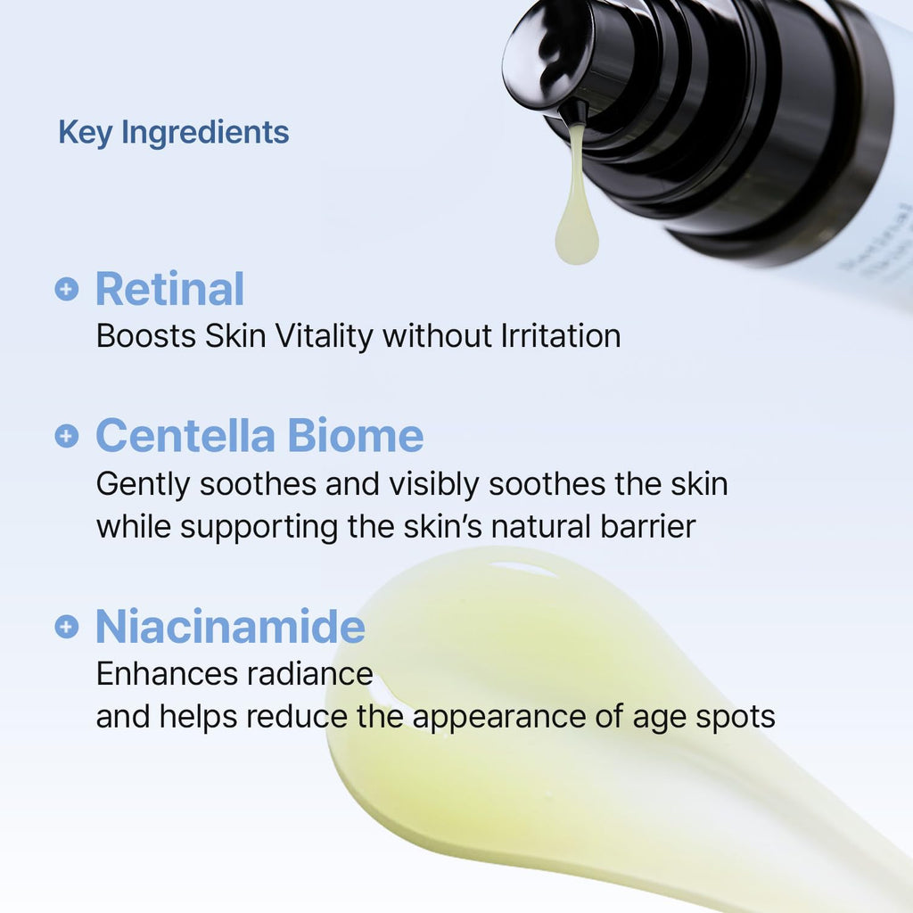 Retinal Skin Booster Serum | Retinaldehyde, Niacinamide Anti-Aging Serum - K-Beauty Facial Serum for Fine Lines