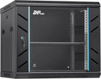 9U Wall Mount Server Cabinet with Lockable Door Heavy Duty IT Network Rack Enclosure for Data Centers & Network Equipment