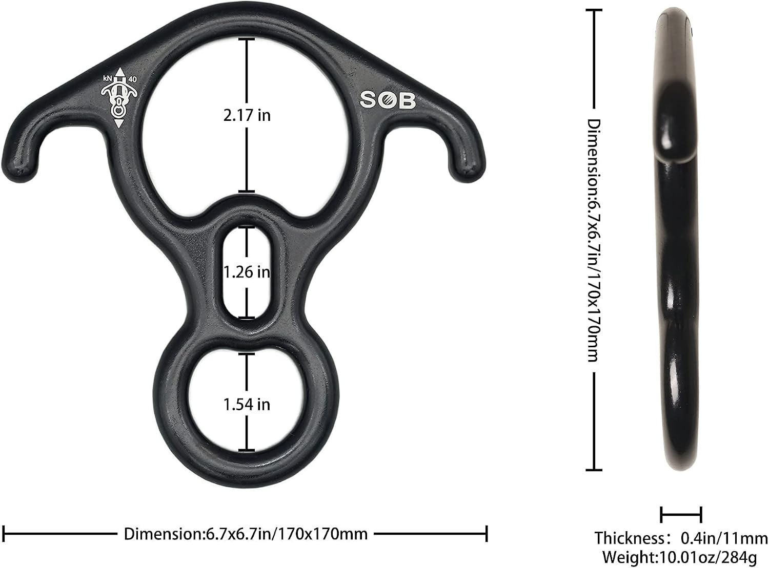 Rescue Figure 8 Descender Belaying Belay Device Rock Climbing Rappelling Gear Aluminum Magnesium Alloy for