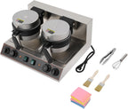 Commercial Double-Plate Panini Press, 2400W Double-Head Burger Press