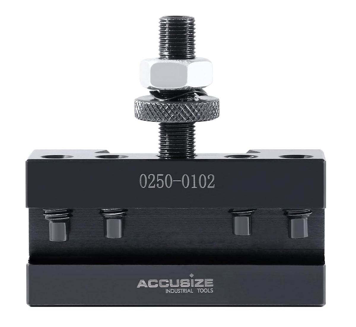 Accusize Industrial Tools Style Axa Boring, Turning and Facing Quick Change Tool Post Holder for 1/2'' Turning Tools, Style 2, 0250-0102