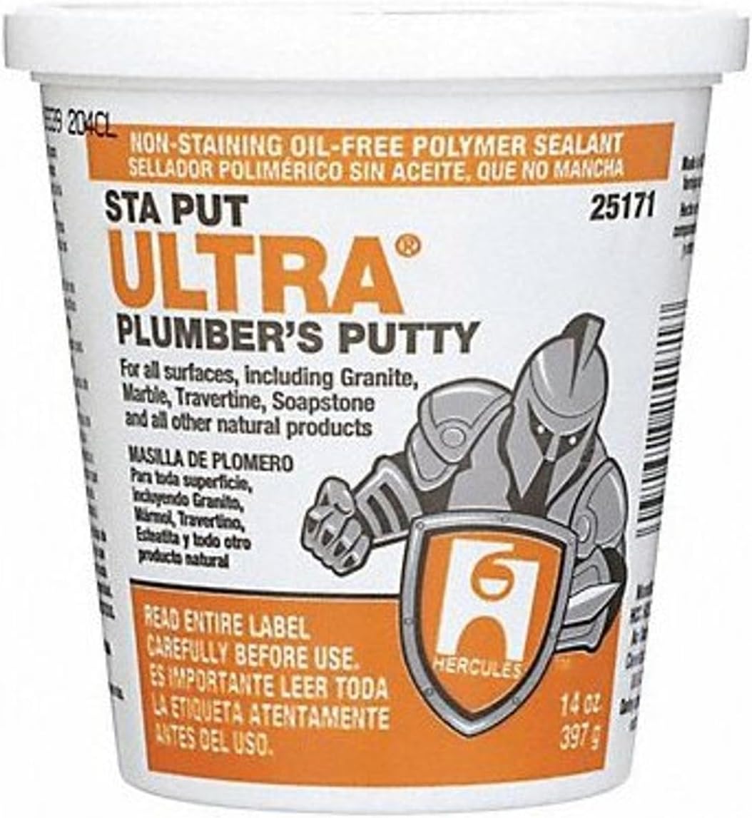 25171 Sta Put Ultra Plumbers Putty, 14 oz Size