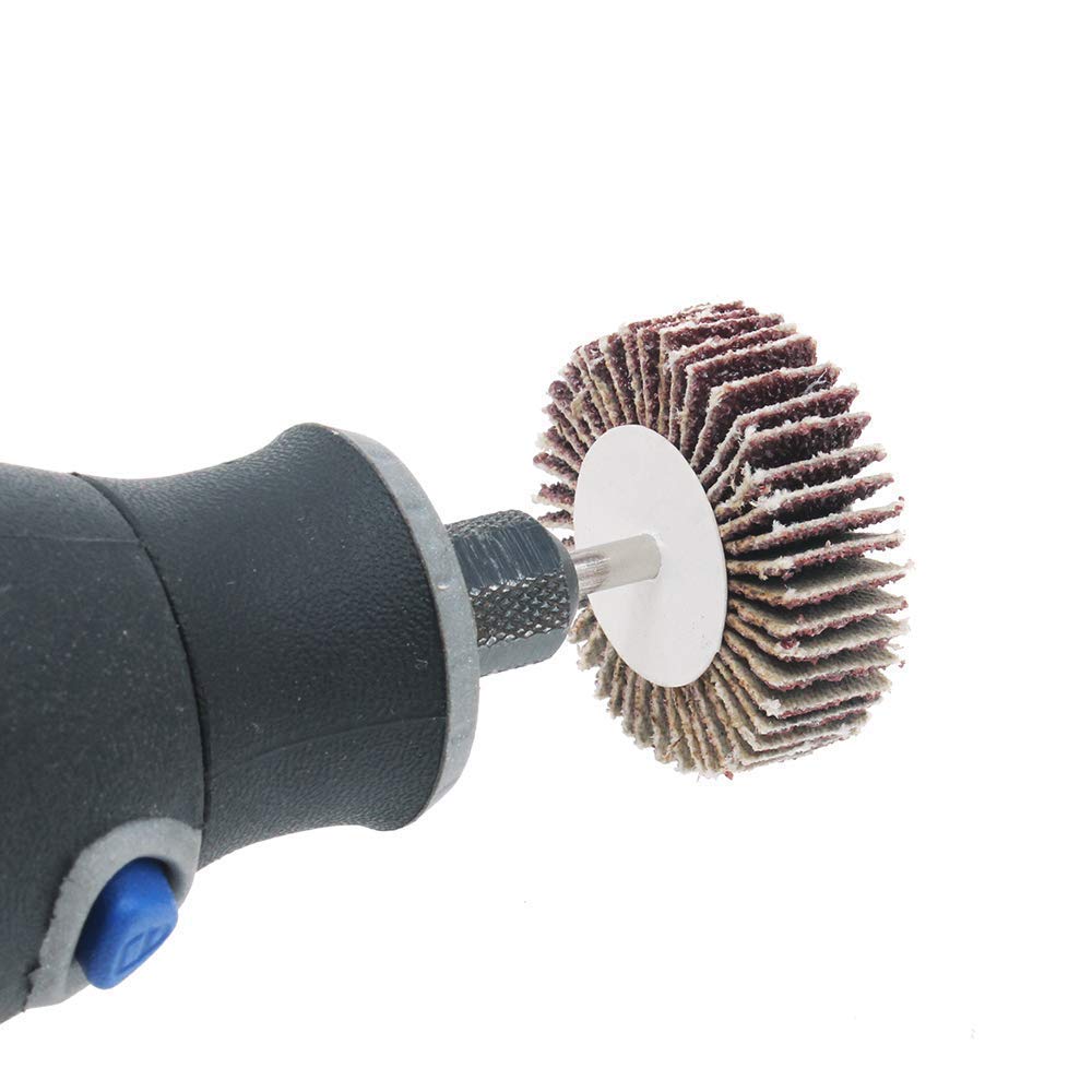 10PCS Flap Wheels 80 Grit Sander, Sanding Attachment for Drill