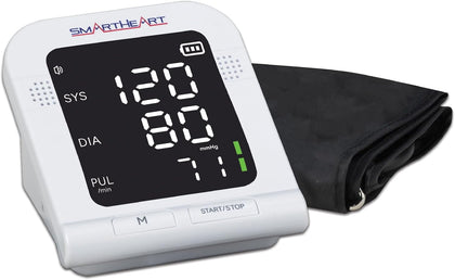 Blood Pressure Monitor | Wide-Range Upper Arm Cuff | Audible English Spanish Instructions and Results for Visually