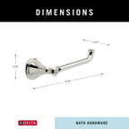 Single Post Toilet Paper Holder | Polished Nickel | Wall Mount | Cassidy Bathroom Accessories