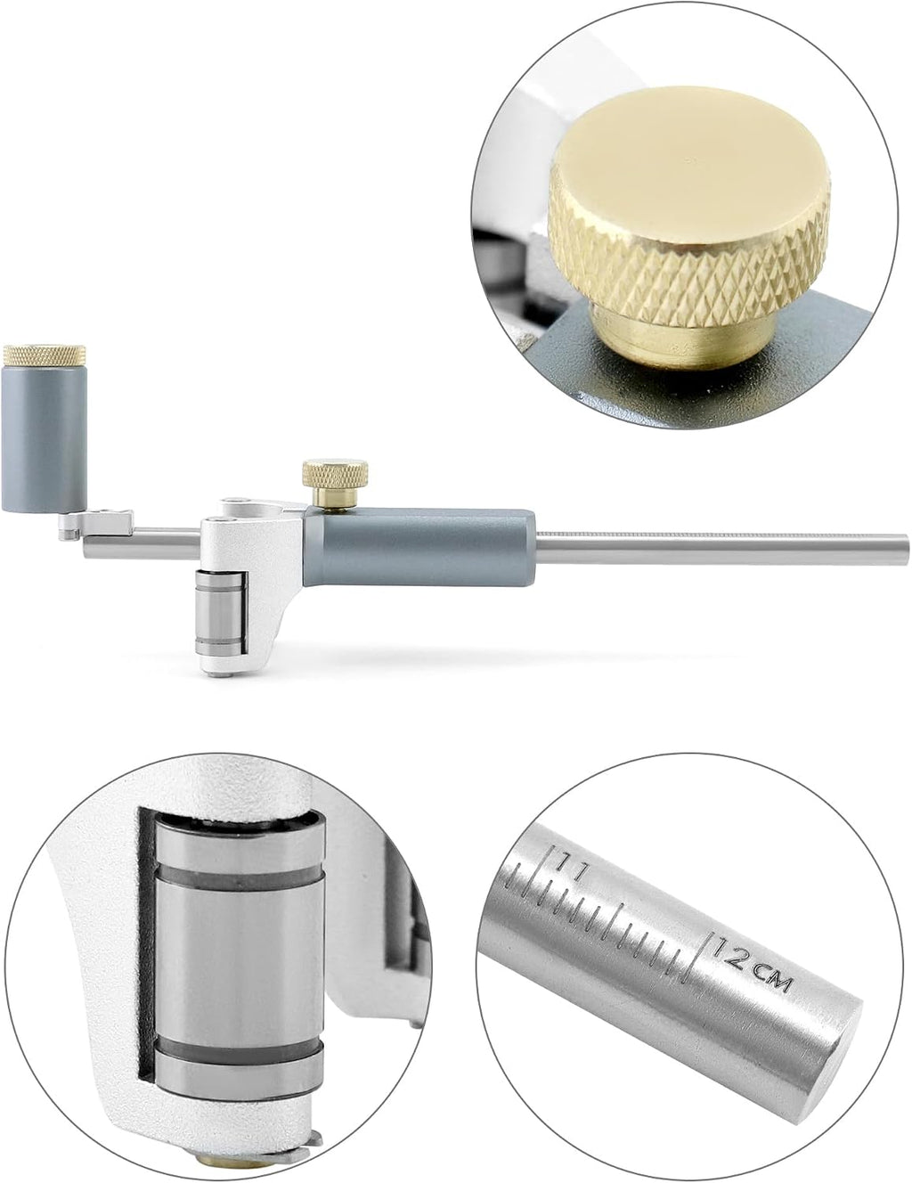 Wheel Marking Gauge, Multifunctional Woodworking Scribing Tool to Draw Arcs and Lines, Dual-purpose Scriber Parallel