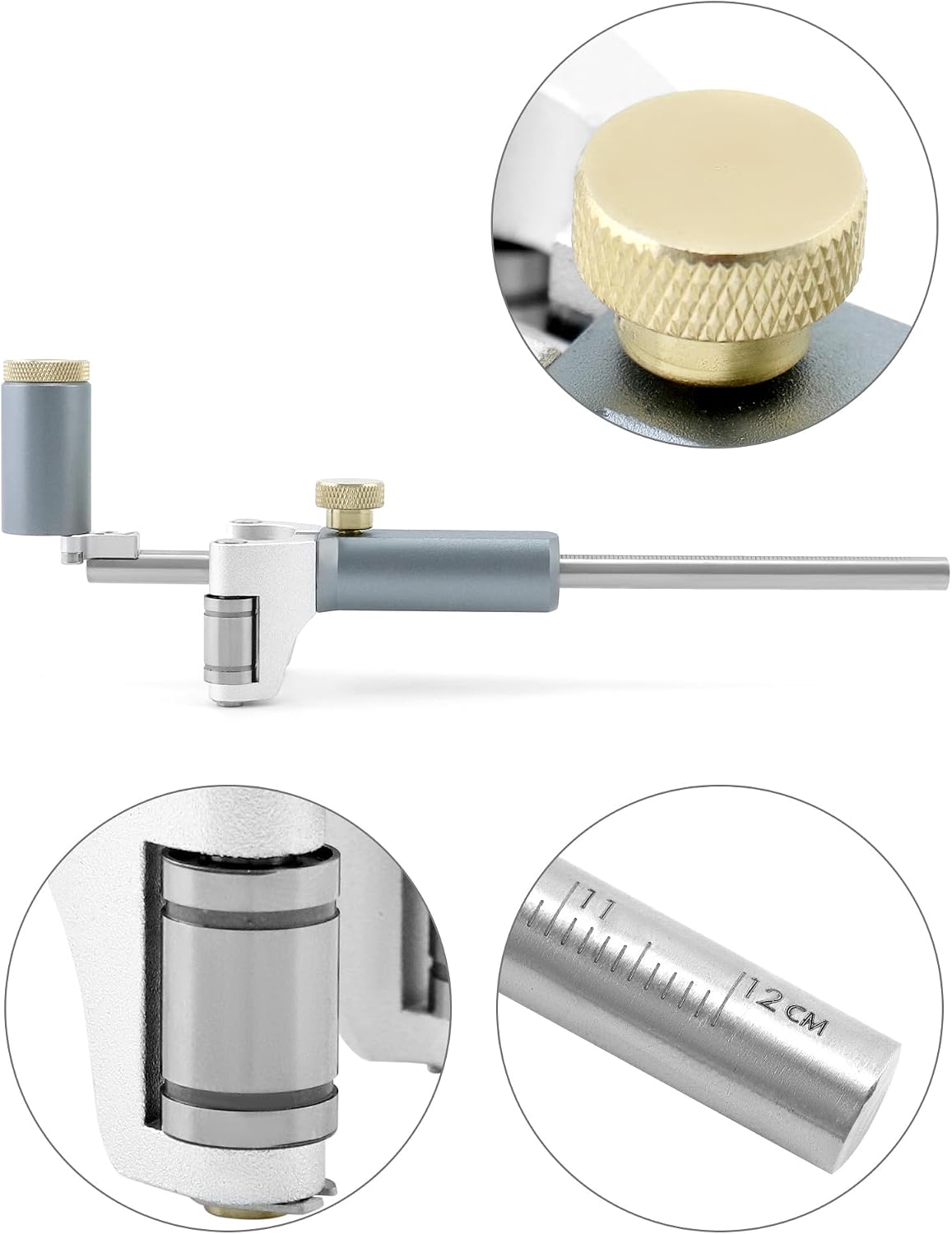 Wheel Marking Gauge, Multifunctional Woodworking Scribing Tool to Draw Arcs and Lines, Dual-purpose Scriber Parallel