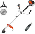52cc 2-Cycle 3-in-1 Gas String Trimmer, 17" Edger & Heavy Duty Brush Cutter with 40T/3T Blades, Commercial Grade Weed