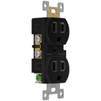 ENERLITES 10 Pack Duplex Wall Outlet, 15 Amp Electrical Receptacle, Black