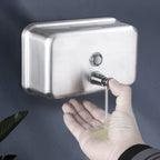 Commercial Soap Dispenser Wall Mount Stainless Steel, Horizontal