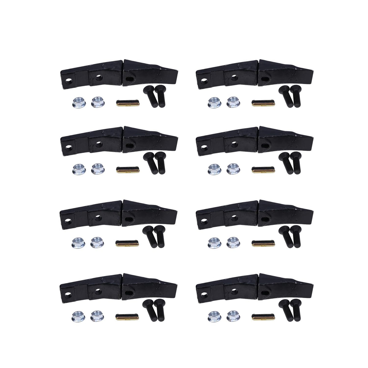 Lesurey 8Pcs Bucket Teeth Assembly 6737322Y 6737324 Compatible with Bobcat