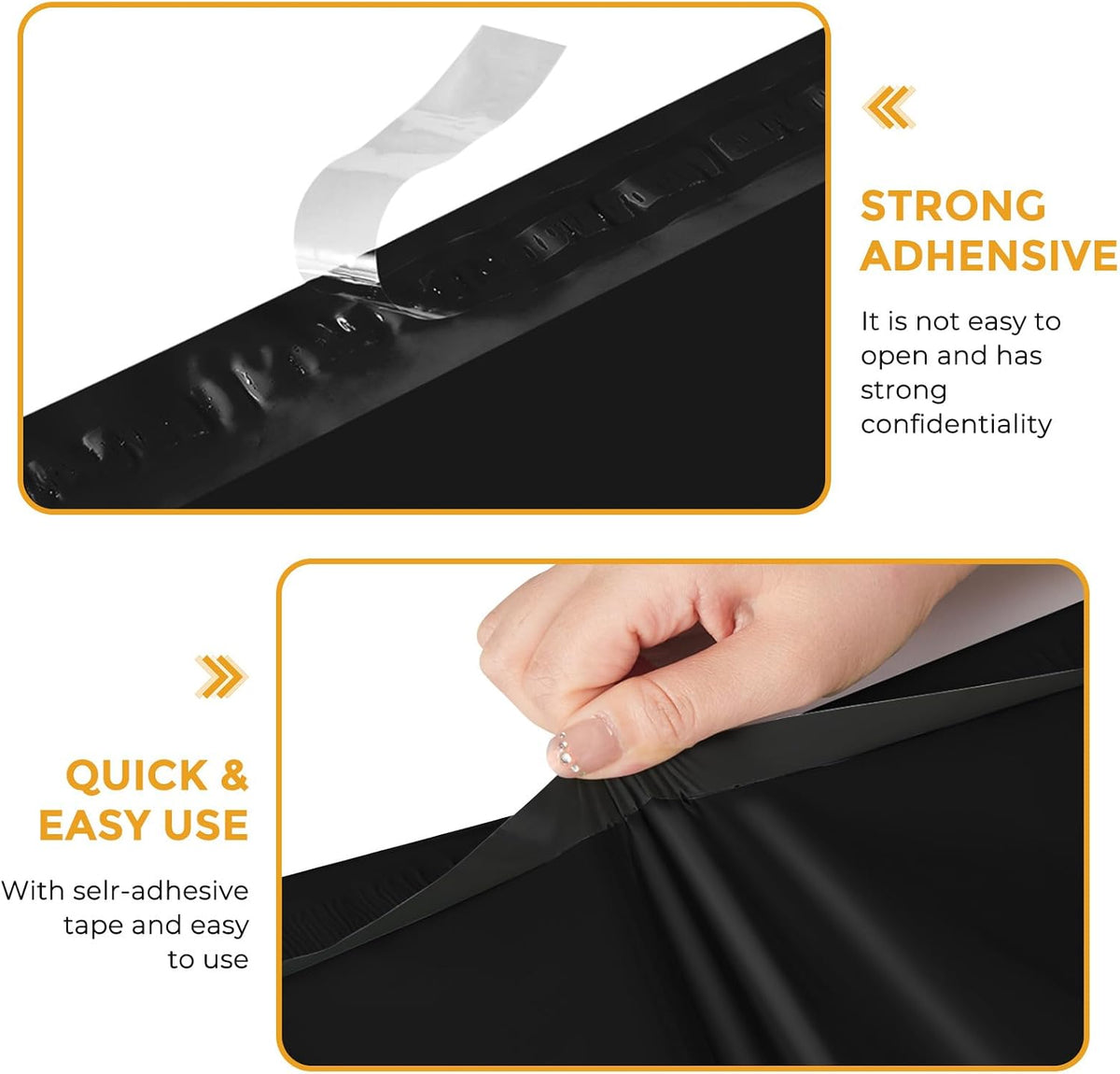 Poly Mailers 10x13 1000 Pack, Self-Seal Shipping Bags for Clothing